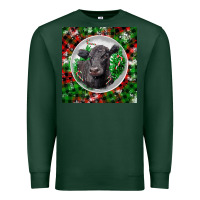 Sports Green christmas black angus cow Premium Sweatshirt - LillyAllenDesigns
