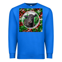 True Royal christmas black angus cow Premium Sweatshirt - LillyAllenDesigns