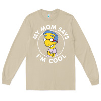 Mushroom The Simpsons Milhouse My Mom Says I'm Cool V1 Long Sleeve Tee - tuanDangUi