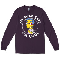 The Simpsons Milhouse My Mom Says I'm Cool V1 Long Sleeve Tee | Teevron