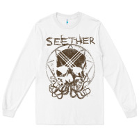 White Seether Octoskull Long Sleeve Tee - tuanDangUi