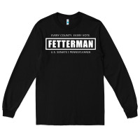 Black John Fetterman, Vote Fetterman For Senate, Preside Long Sleeve Tee - tuanDangUi