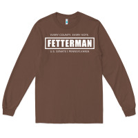 Chestnut John Fetterman, Vote Fetterman For Senate, Preside Long Sleeve Tee - tuanDangUi