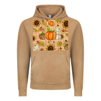 Vintage Camel Fall Pumpkins and Sunflowers with Leopard Vintage Hoodie - texasbilliewilder