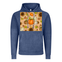 Fall Pumpkins And Sunflowers With Leopard Vintage Hoodie | Teevron
