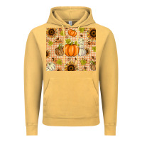 Vintage Mustard Fall Pumpkins and Sunflowers with Leopard Vintage Hoodie - texasbilliewilder