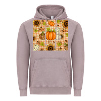 Vintage Zinc Fall Pumpkins and Sunflowers with Leopard Vintage Hoodie - texasbilliewilder