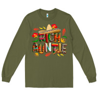 Army Green cinco de mayo rich auntie Long Sleeve Tee - CowGirlArtShop
