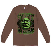 Chestnut Shrek Get Outta My Swamp Long Sleeve Tee - tuanDangUi