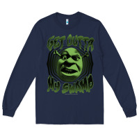 Navy Shrek Get Outta My Swamp Long Sleeve Tee - tuanDangUi