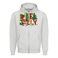 Be Jolly Santa Christmas Zipper Hoodie | Teevron