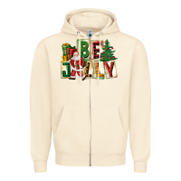 Sandshell be jolly santa christmas Zipper Hoodie - FaDigitalArtStudio