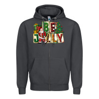 Smoke be jolly santa christmas Zipper Hoodie - FaDigitalArtStudio