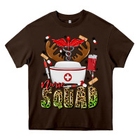 Chocolate Brown nurse squad Heavy Core Tee - MaliasSmallBusiness