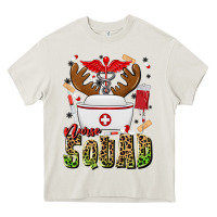 Cream nurse squad Heavy Core Tee - MaliasSmallBusiness