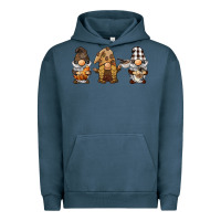 Pigment Midnight Navy coffee gnomes Urban Hoodie - BarkalooDesign