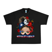 Black Puerto Rico messy bun Urban Heavy Tee - NancyCooperArtShop