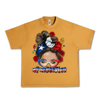 Peanut Butter Puerto Rico messy bun Urban Heavy Tee - NancyCooperArtShop