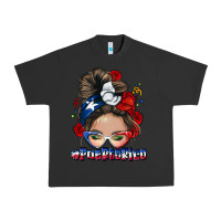 Pigment Black Puerto Rico messy bun Urban Heavy Tee - NancyCooperArtShop