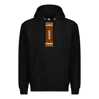 Black american football with leopard pen wraps Premium Hoodie - BundleAndBundleShop