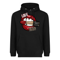 Black Love Bites Heavyweight Hoodie - SublimationCraftShop