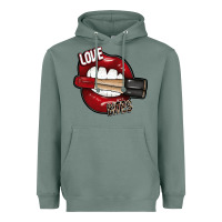 Sage Love Bites Heavyweight Hoodie - SublimationCraftShop