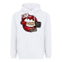 White Love Bites Heavyweight Hoodie - SublimationCraftShop