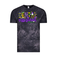 Cloud Black Mardi Gras Dental Assistant Vintage Tee - NancyCooperArtShop