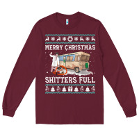 Burgundy merry christmas shitters full Long Sleeve Tee - tuanDangUi