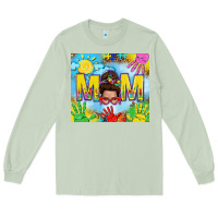 Matcha Messy bun Autism mom 20oz skinny tumbler Long Sleeve Tee - TumblerDesignByShophia