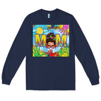 Messy Bun Autism Mom 20oz Skinny Tumbler Long Sleeve Tee | Teevron