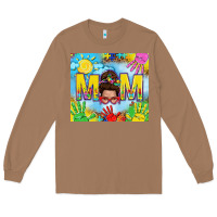 Toasted Coconut Messy bun Autism mom 20oz skinny tumbler Long Sleeve Tee - TumblerDesignByShophia