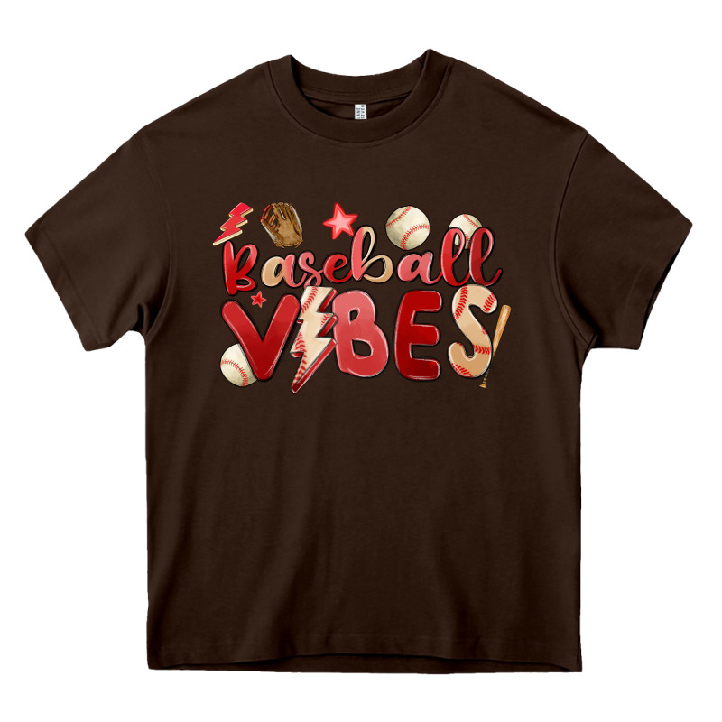 Baseball Vibes Heavy Core Tee by MaliasSmallBusiness | Teevron