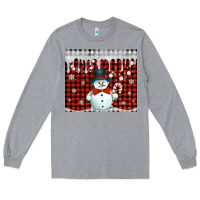 Heather Grey christmas snowman tumbler Long Sleeve Tee - Jasminsmagicworld