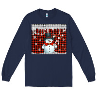 Navy christmas snowman tumbler Long Sleeve Tee - Jasminsmagicworld