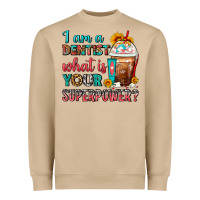 Mushroom I Am A Dentist What Is Your Superpower Frappe Heavyweight Sweatshirt - FaDigitalArtStudio
