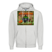 Dove Grey halloween tumbler Zipper Hoodie - BundleAndBundleShop