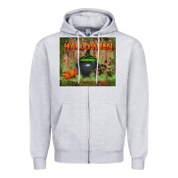 Heather Grey halloween tumbler Zipper Hoodie - BundleAndBundleShop