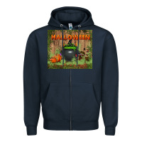 Navy halloween tumbler Zipper Hoodie - BundleAndBundleShop