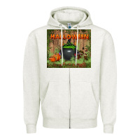 Oatmeal Heather halloween tumbler Zipper Hoodie - BundleAndBundleShop