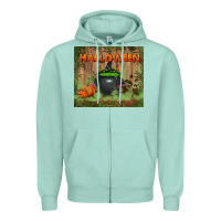 Seafoam halloween tumbler Zipper Hoodie - BundleAndBundleShop