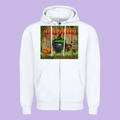 Halloween Tumbler Zipper Hoodie Designed By Bundleandbundleshop