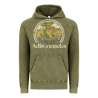 Vintage Olive Adirondacks Mountains New York Vintage Hiking Camp Vintage Hoodie - tuanDangUi
