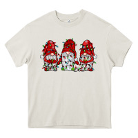 Cream gnome with christmas lights Heavy Core Tee - JahusDesignShop