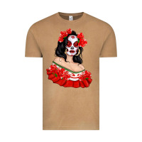 Vintage Camel Mexicana Skull Girl with Roses Vintage Tee - texasbilliewilder