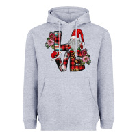 Heather Grey Love Gnome Heavyweight Hoodie - SublimationCraftShop