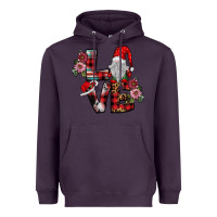 Plum Love Gnome Heavyweight Hoodie - SublimationCraftShop