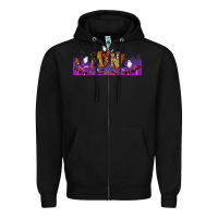 Black halloween mini libbey glass Zipper Hoodie - BundleAndBundleShop