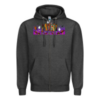 Charcoal Heather halloween mini libbey glass Zipper Hoodie - BundleAndBundleShop