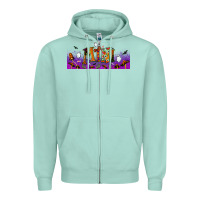 Seafoam halloween mini libbey glass Zipper Hoodie - BundleAndBundleShop